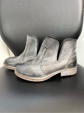 ROAN by BED STU Gossip booties grey boots size women’s 7.5 leather